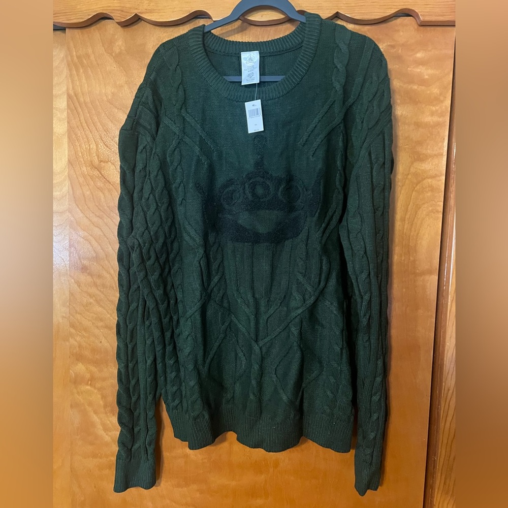 TOY STORY / DISNEY PARKS / ALIEN/ DARK GREEN SWEATER XXL BRAND NEW WITH TAGS